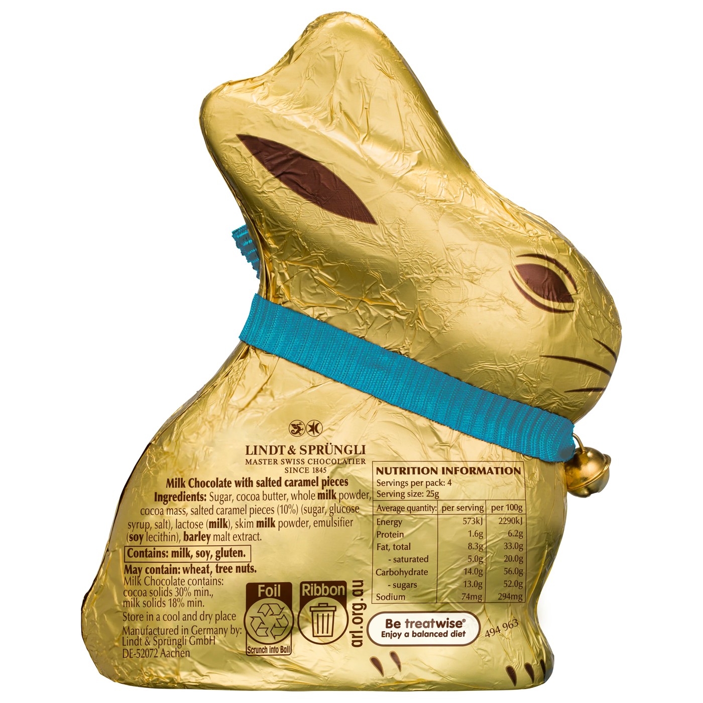 Lindt Gold Bunny Salted Caramel 100g 2 of 3