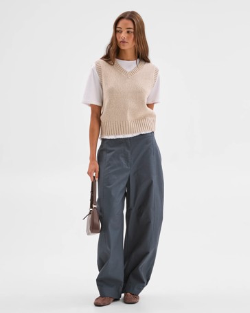 Lily Loves Australian Cotton Blend V-Neck Knit Vest