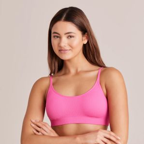 Ribbed Strappy Crop Top - Lily Loves - Carmine Rose Target Australia