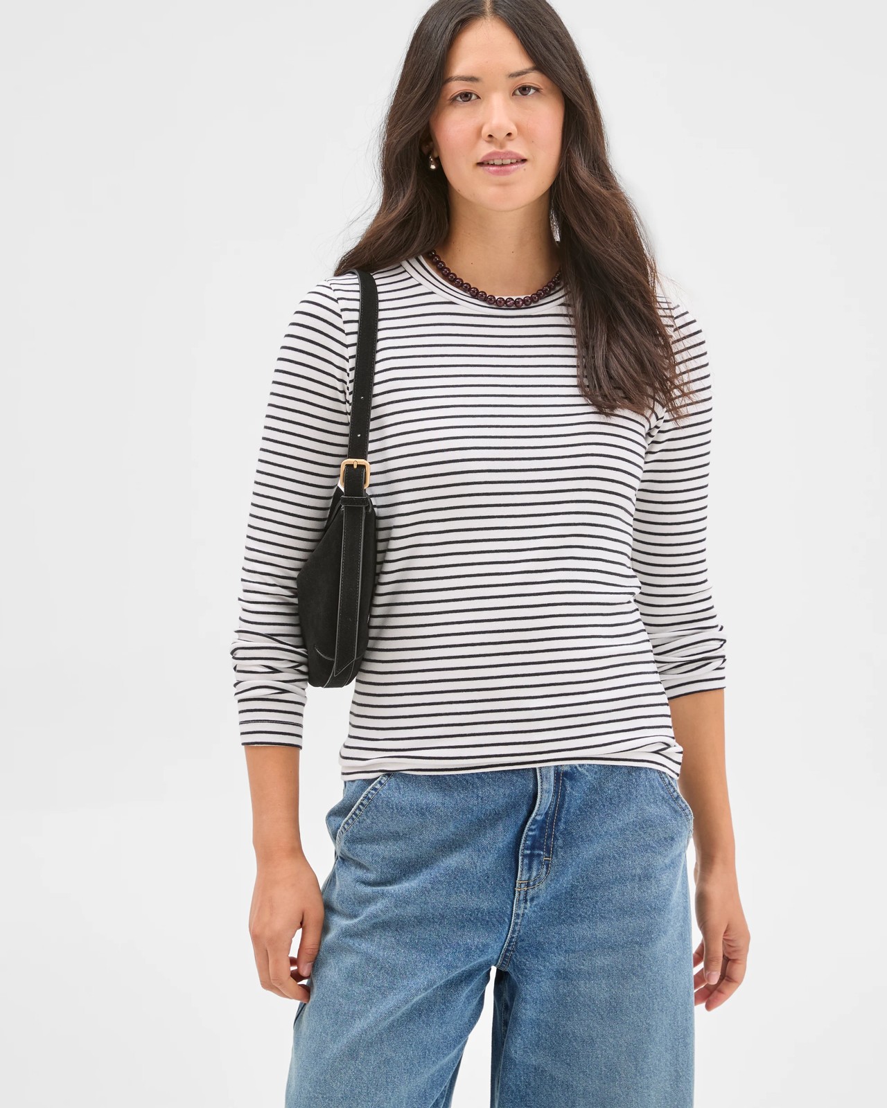 Soft Touch Long Sleeve Striped T-Shirt 4 of 6