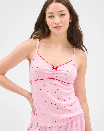 Lily Loves Pointelle Sleep Cami Top
