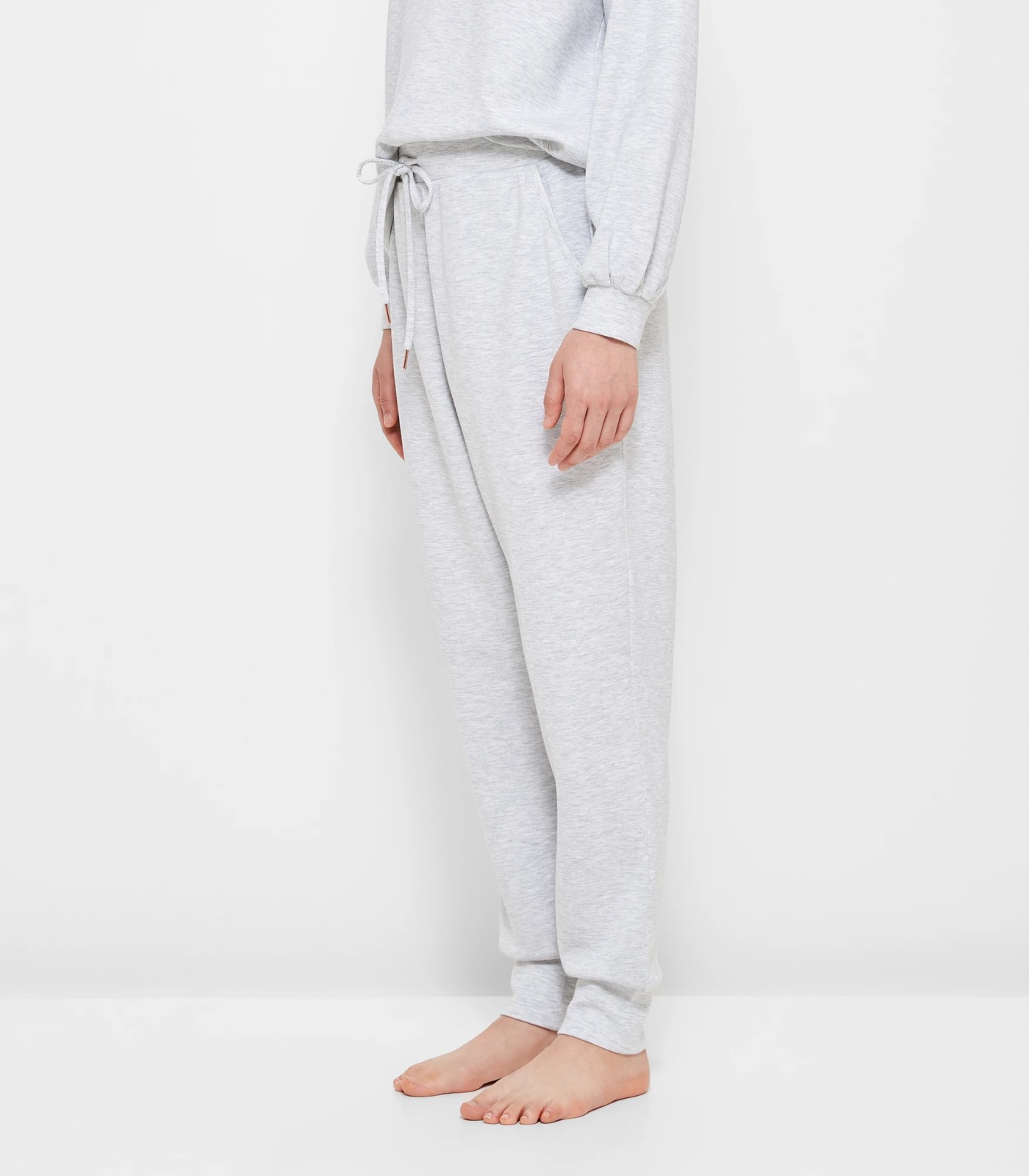 Modal Sleep Jogger Pants - Grey Marle