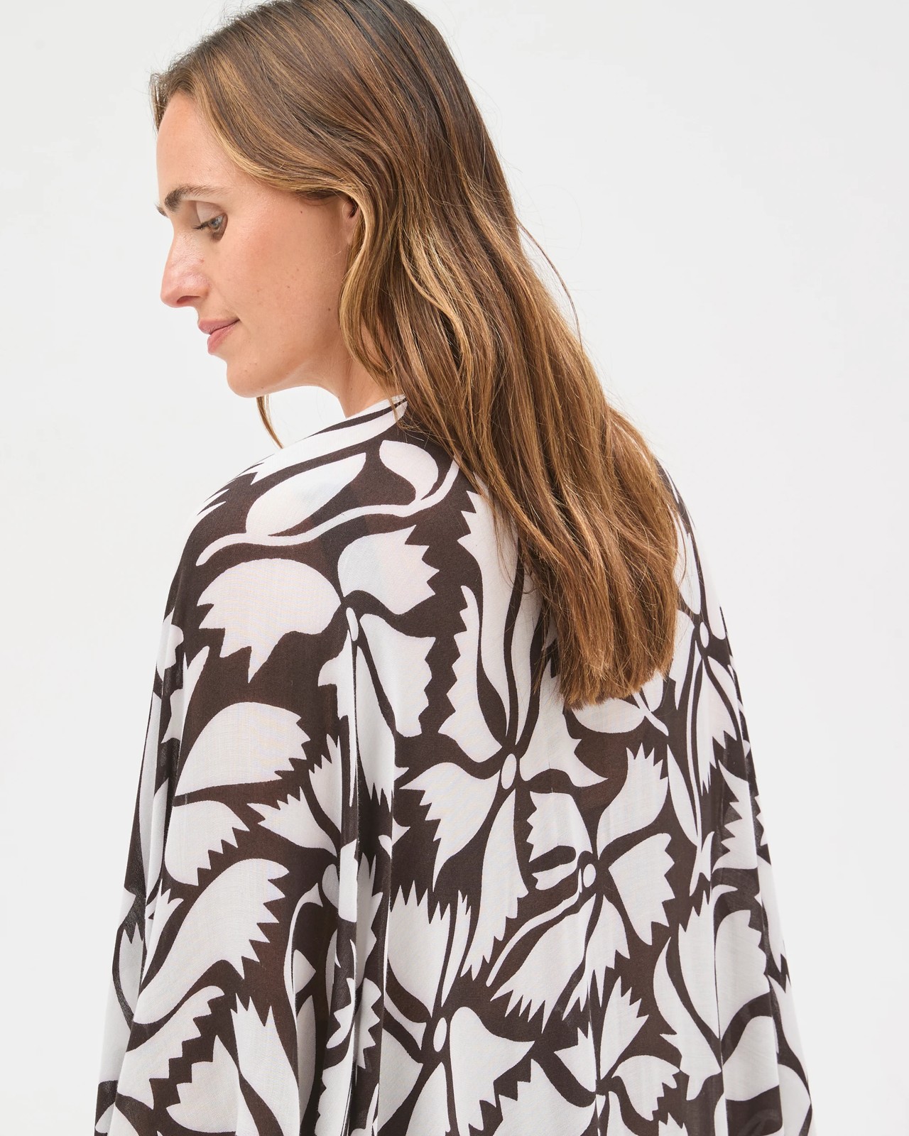 Printed Serape - Chocolate Floral 5 of 6