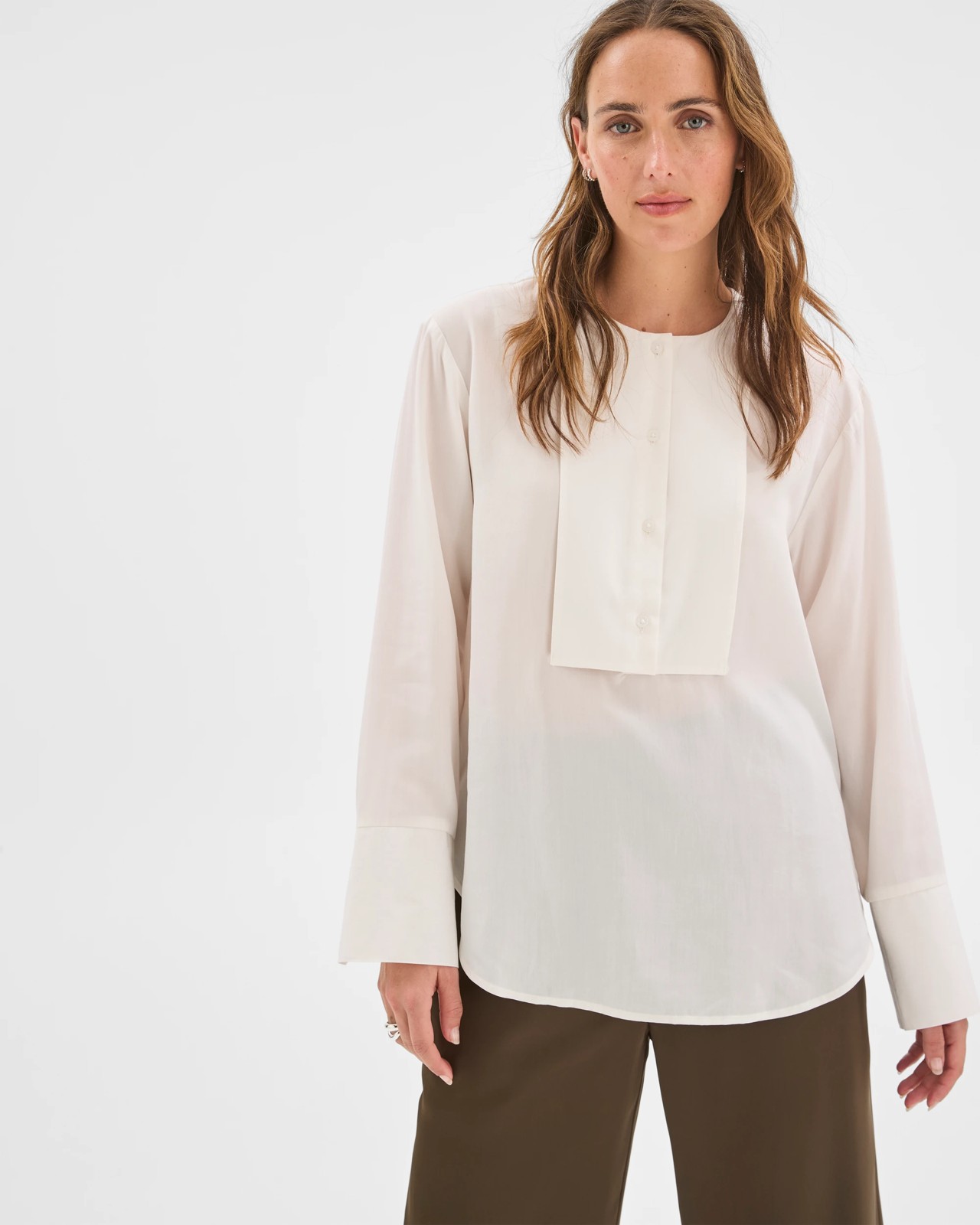 Preview Long Sleeve Tux Detail Shirt 6 of 6