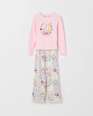 Sibling Matching Australian Cotton Older Girls Pyjama Set - Guess How Much I Love You Too