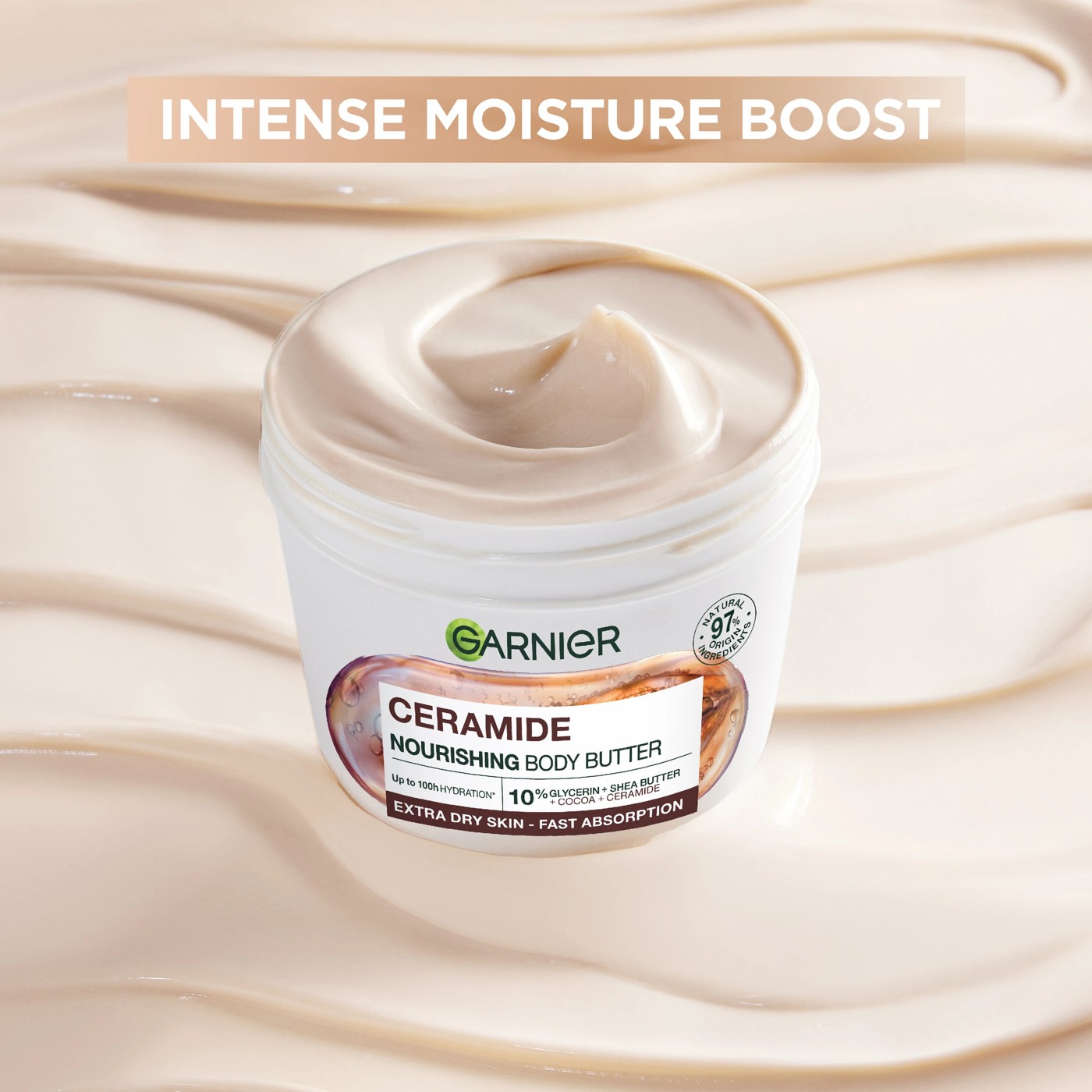 Garnier Body Superfood 48H Repairing Butter Cream - Cocoa and Ceramide 6 of 6