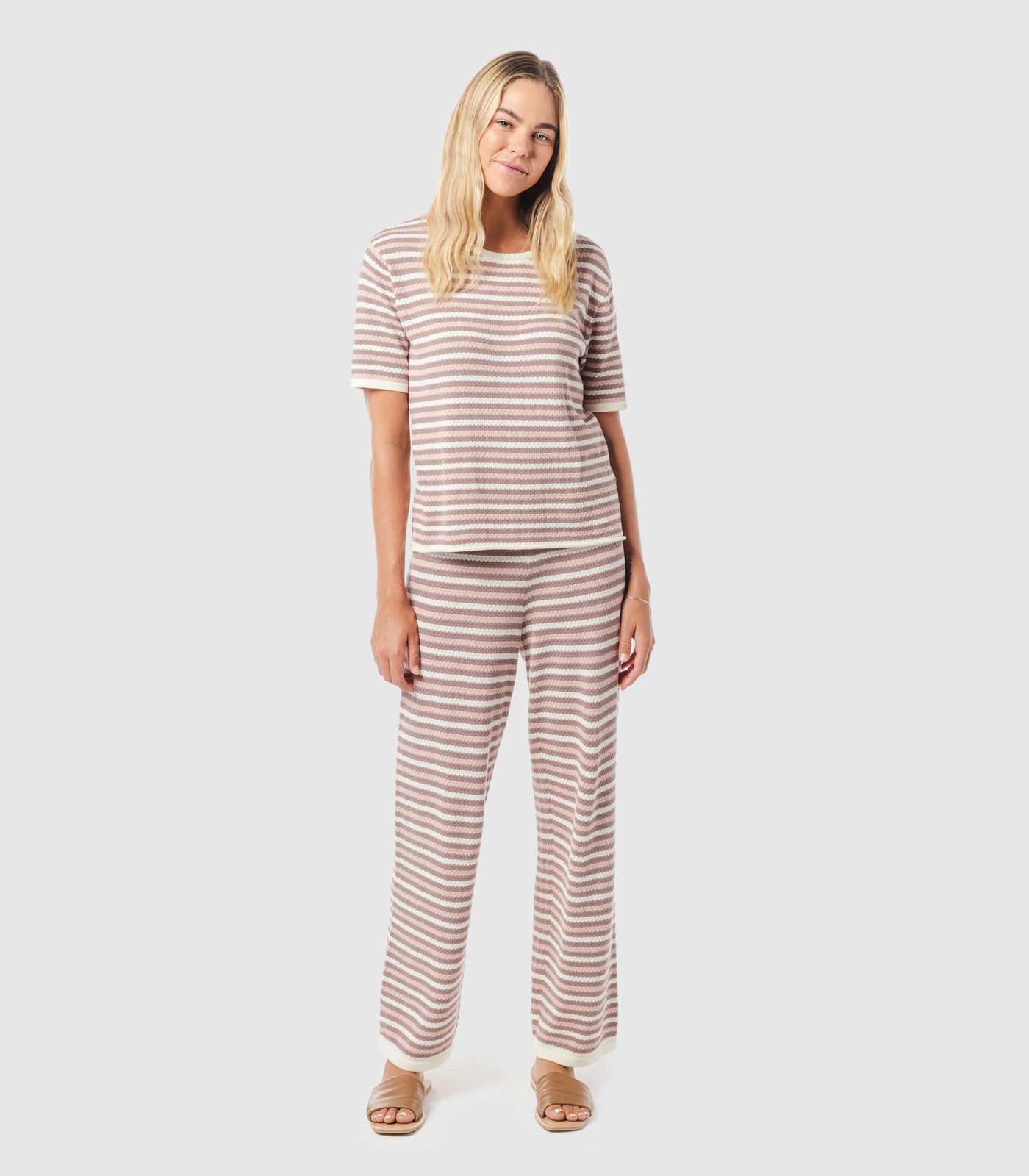 Knit Stripe Beach Pants - Piping Hot 2 of 5