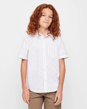 Ditzy Print Short Sleeve Shirt