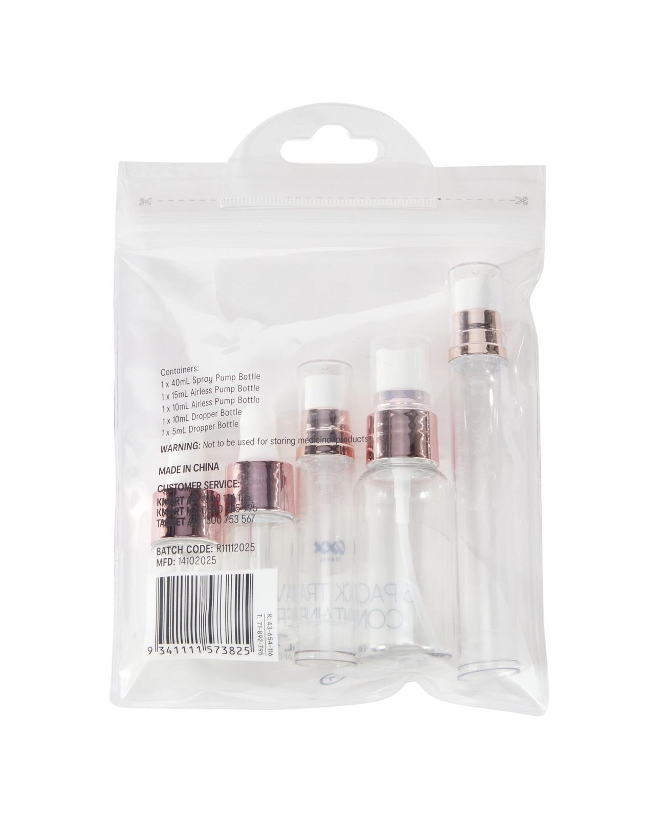 OXX Travel 5 Pack Travel Containers 5 of 5