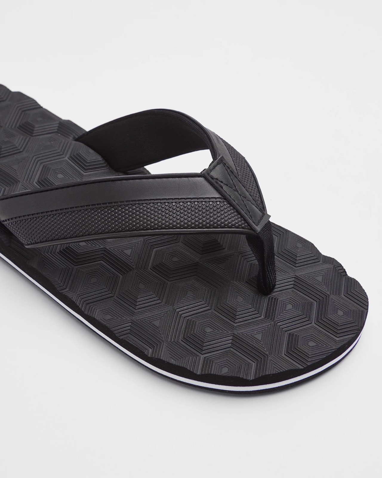 Mens Textured Footbed Thongs | Target Australia