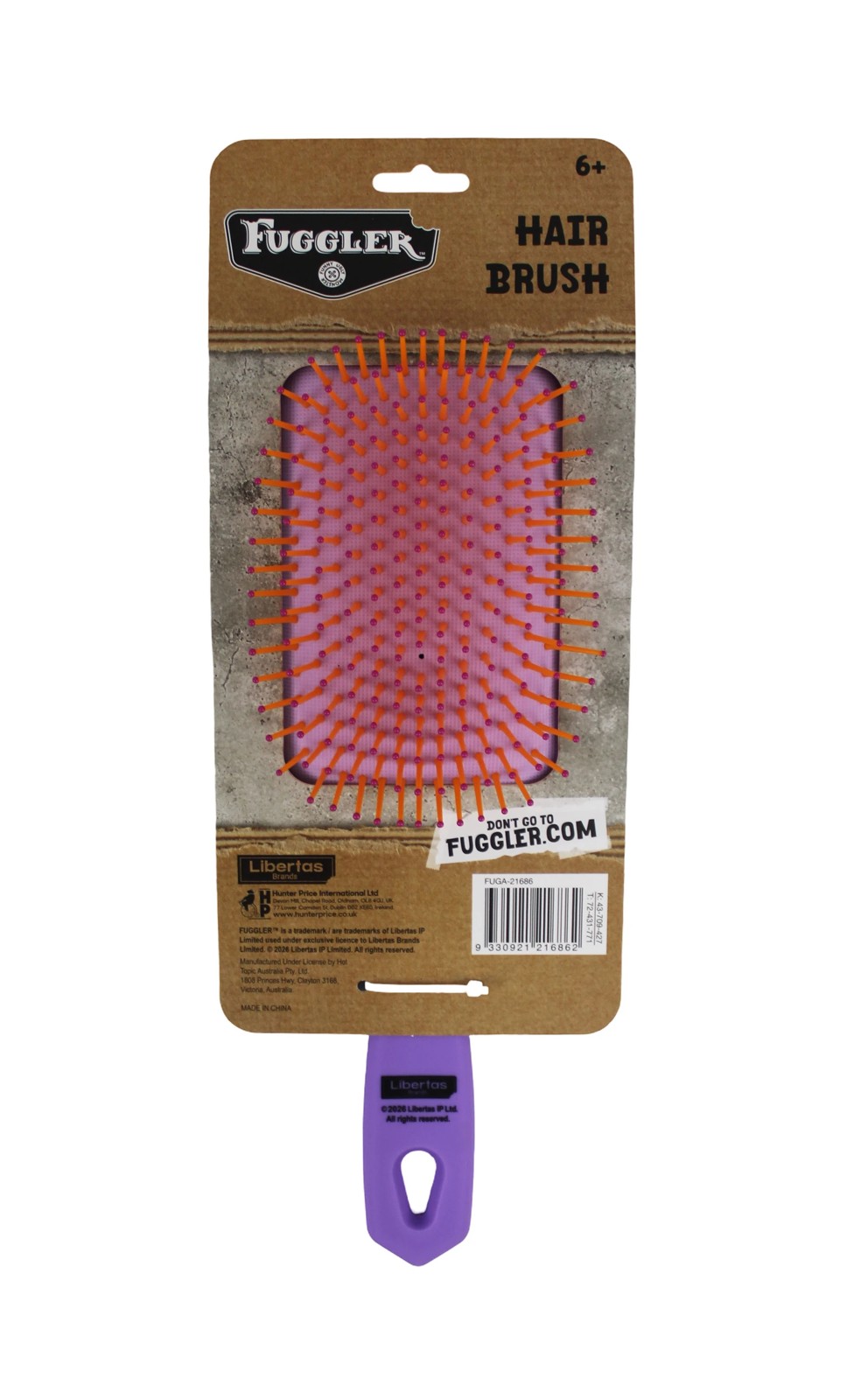 Fuggler Paddle Hairbrush - Lilac 3 of 3