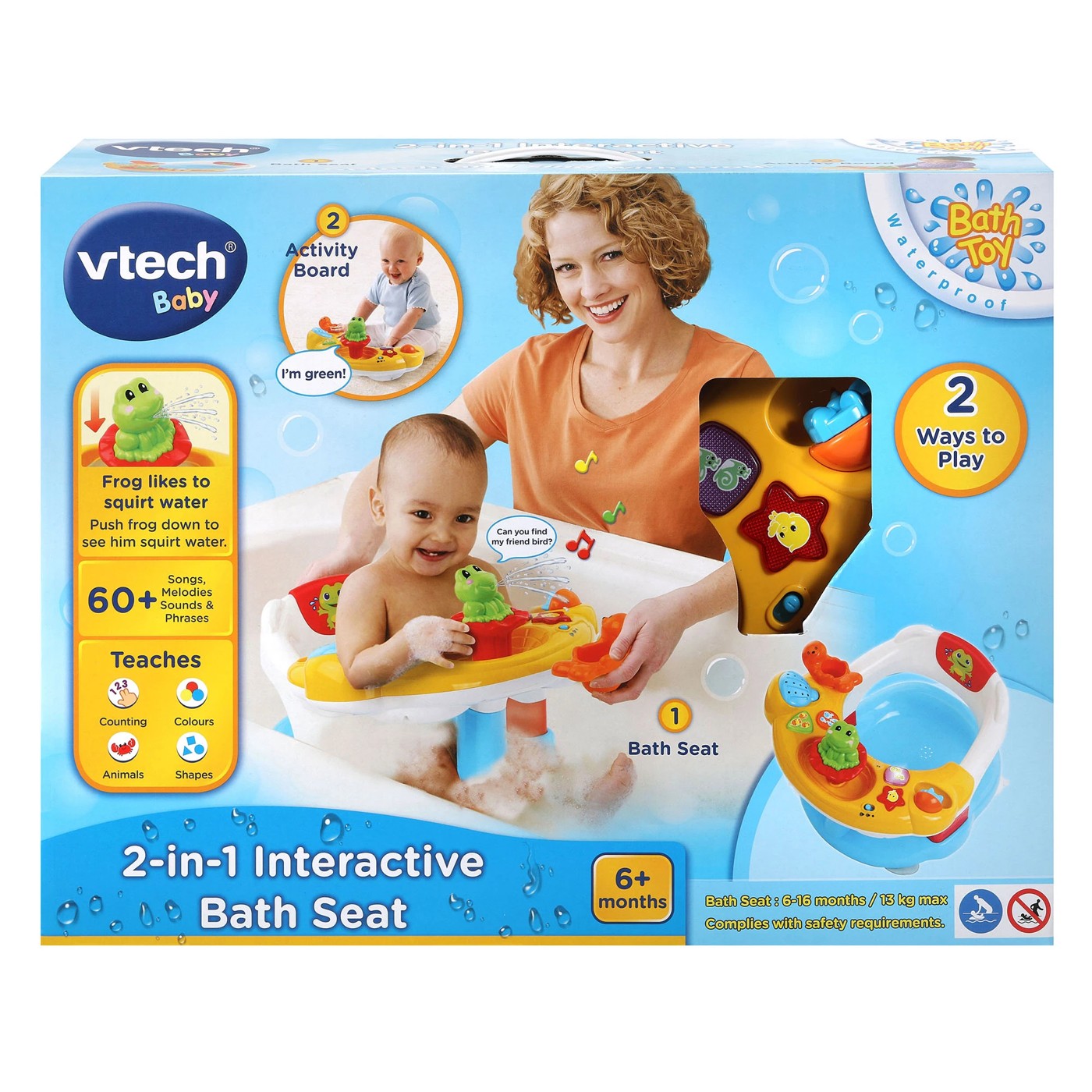 Baby 2 in 1 Interactive Bath Seat VTech Target Australia