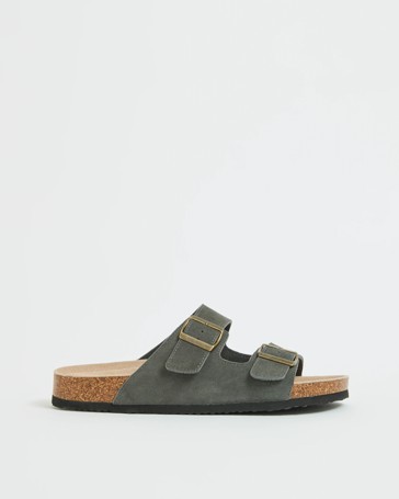 Leather Moulded Cork Sandals - Solo