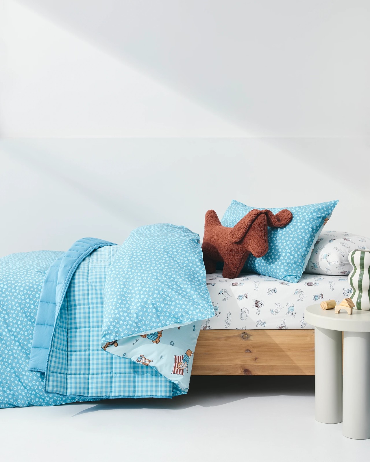 Dash Dog Printed Australian Cotton Quilt Cover Set 3 of 6