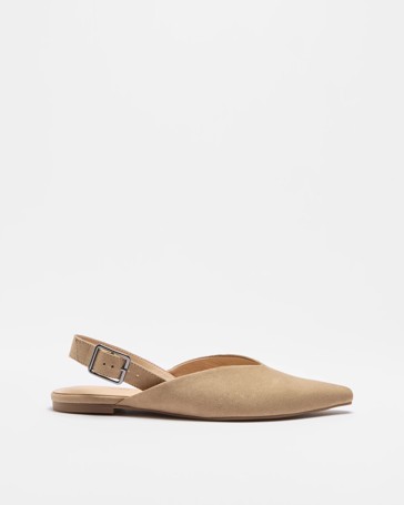 Womens Pointed Sling Back Flat - Bora