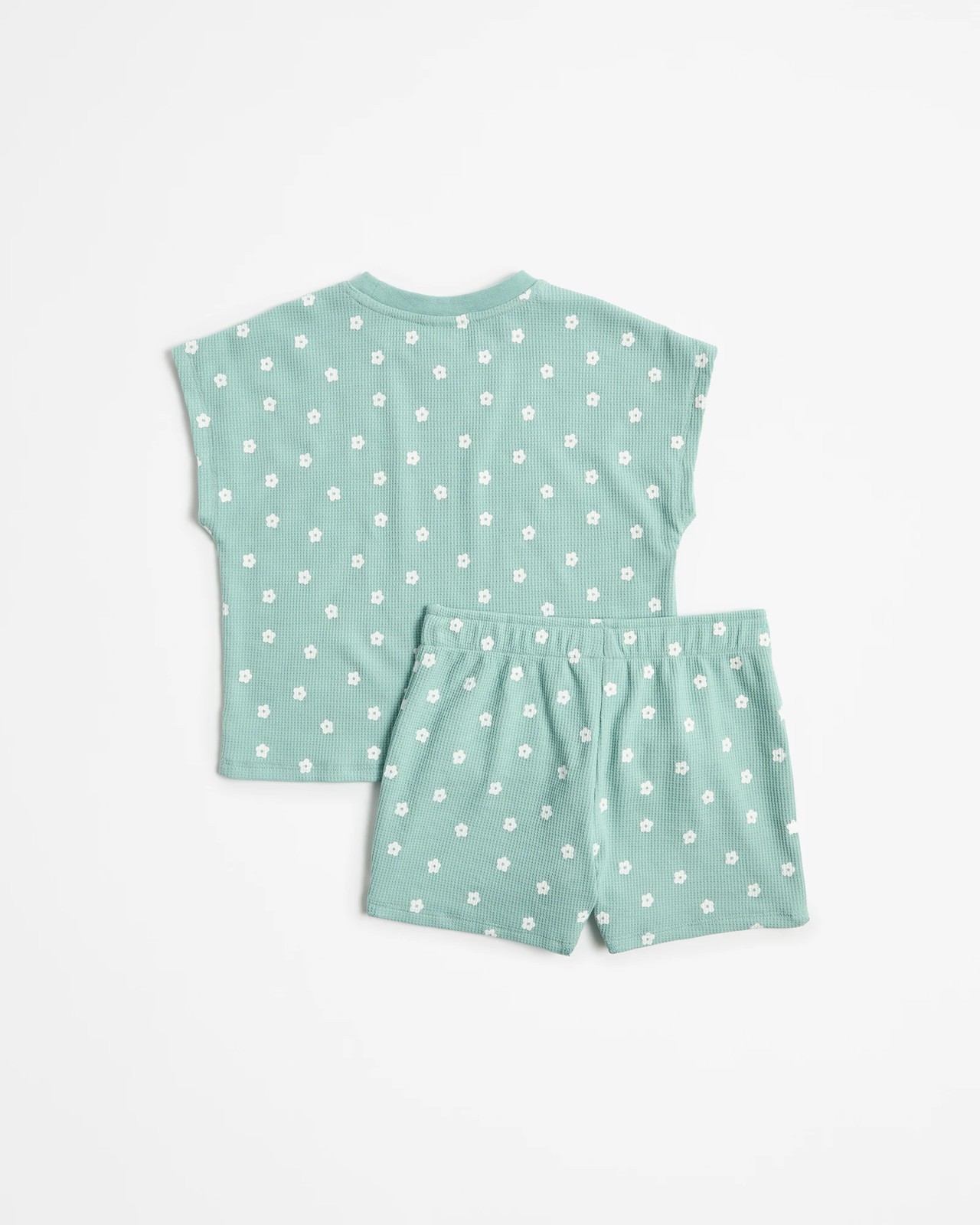 Waffle T-shirt and Short 2 Piece Set 4 of 6