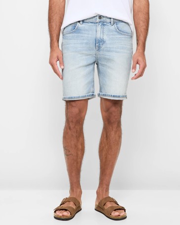 Straight Denim Shorts