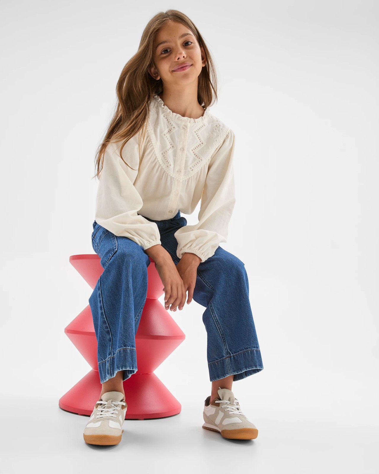 Denim Cargo Wide Leg Jeans - Indigo Wash 3 of 5