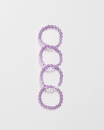 KPop Demon Hunters 4 Pack Stretch Bracelets