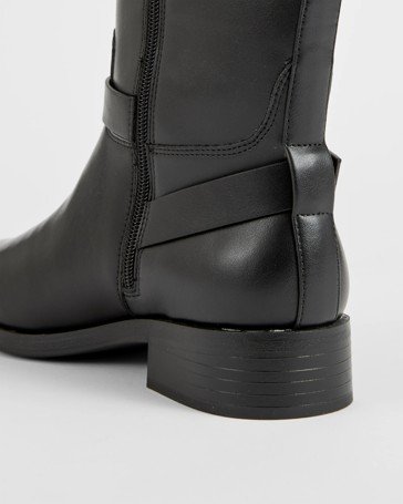 Riding Long Slant Edge Boots - Larissa