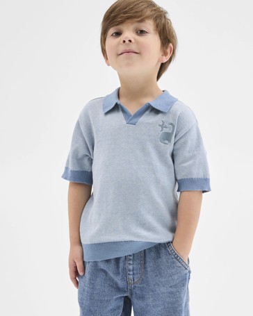 Australian Cotton Short Sleeve Knit Polo Top