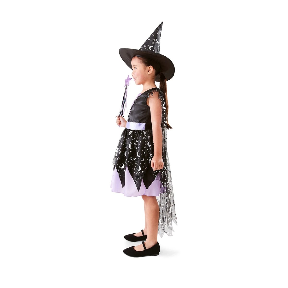 3 Piece Deluxe Star Witch Costume - Ages 4-6 3 of 6
