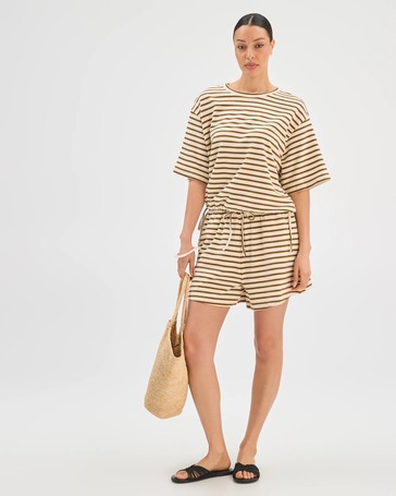 Australian Cotton Textured Tie Hem T-Shirt