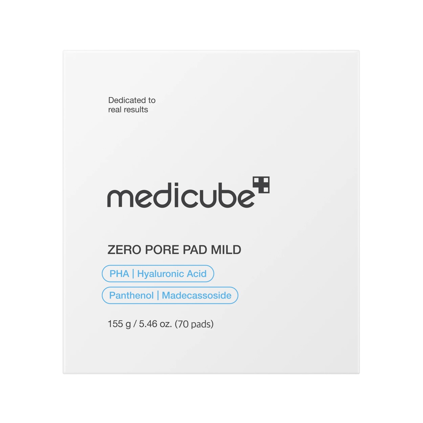 Medicube 70 Piece Zero PoreÂ Pad Mild 155g -Â PHA,Â Hyaluronic Acid,Â Madecassoside and Panthenol 4 of 5