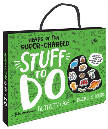Heaps Of Fun Super-Charged Stuff To Do - Bubble Sticker Activity Case