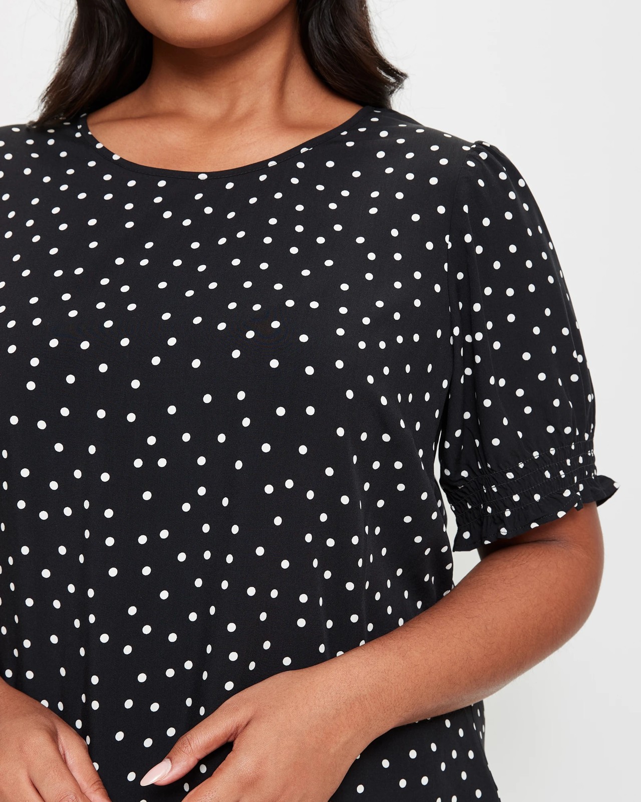 Plus Size Shirred Cuff Top 5 of 5