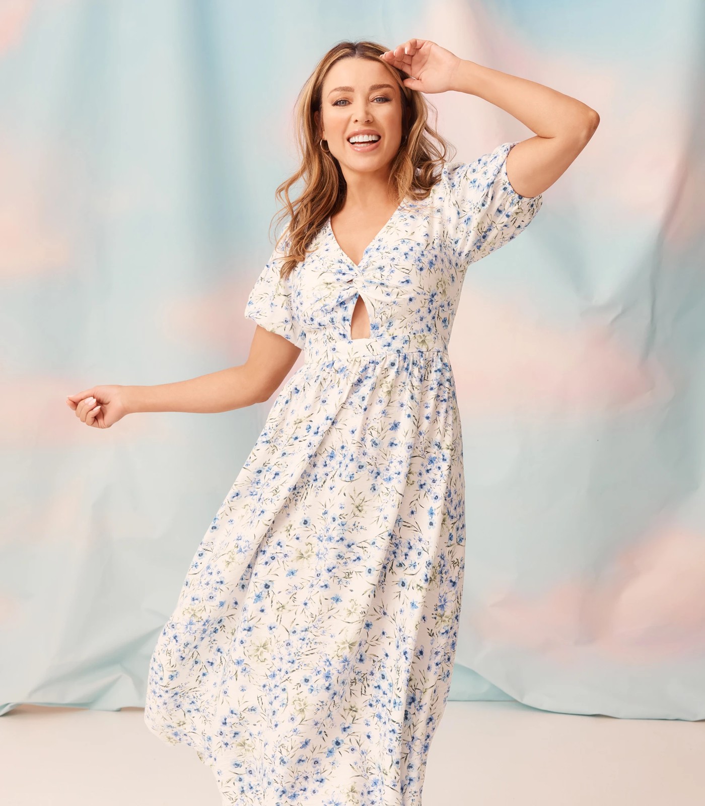 Cotton maxi outlet dress target