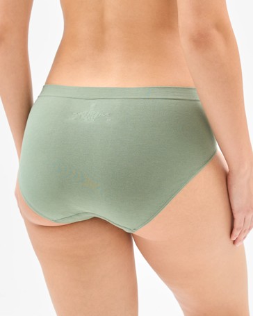 Australian Cotton Blend 2 Pack Seamfree Midi Briefs