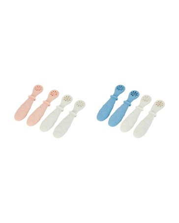 Anko 4 Pack Silicone Pre-Spoons - Assorted