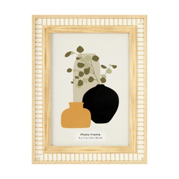 Tribal Photo Frame 5in. x 7in., Oak Look - Anko