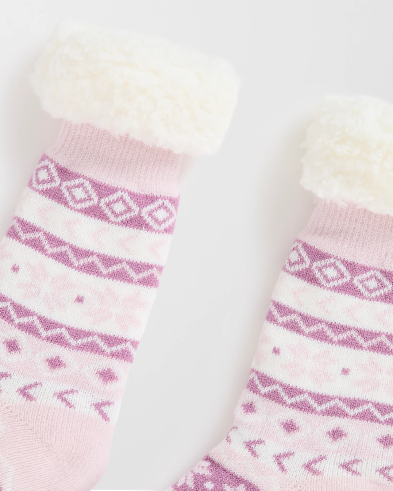 Sherpa Lined Crew Length Home Socks 2 of 3