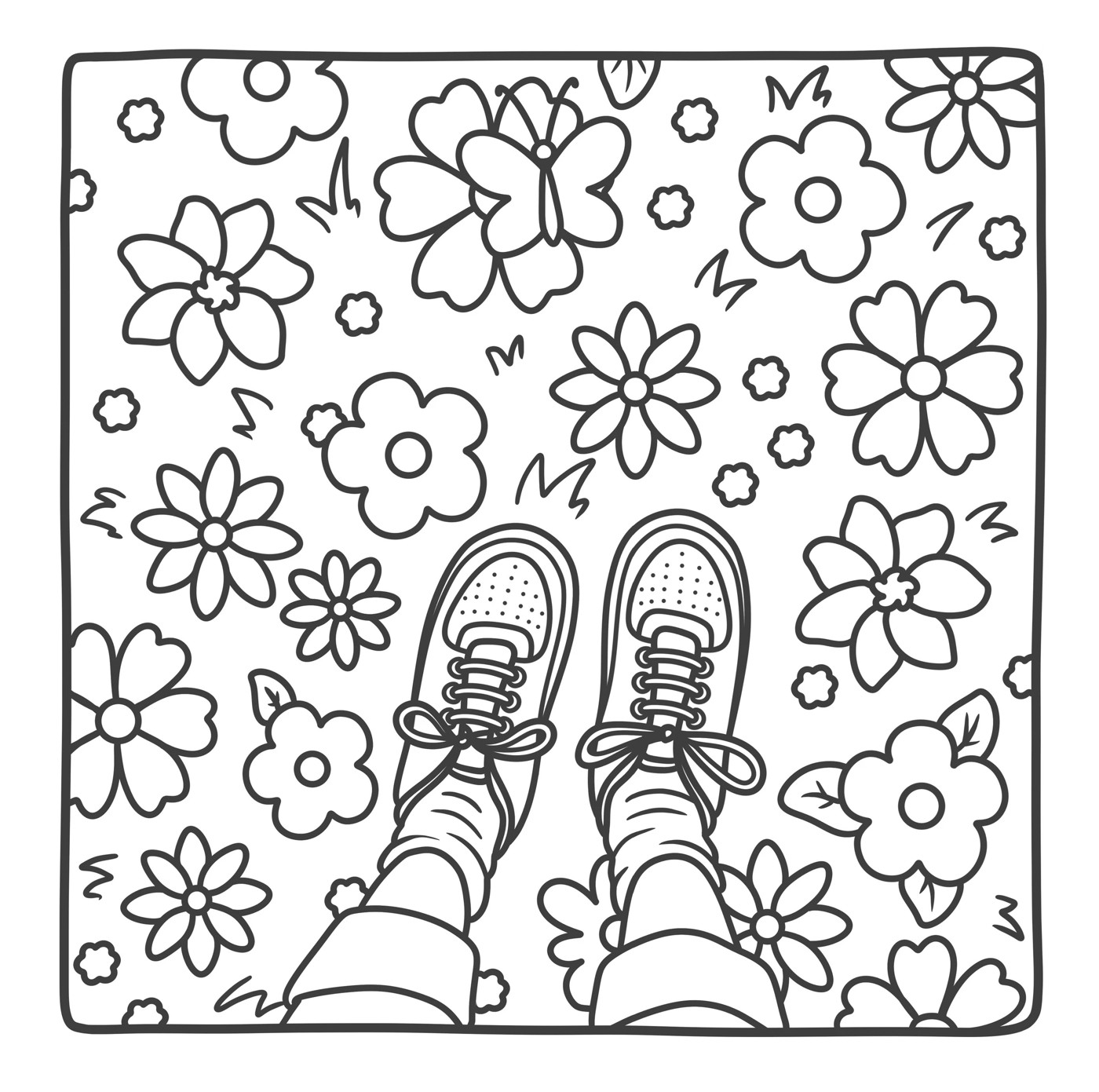 Cosy Girlhood Cute POV-Style Colouring Book by Amelia Green - Book 3 of 3