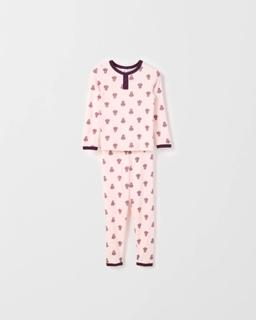 Younger Girls Pointelle Knit Pyjama Set