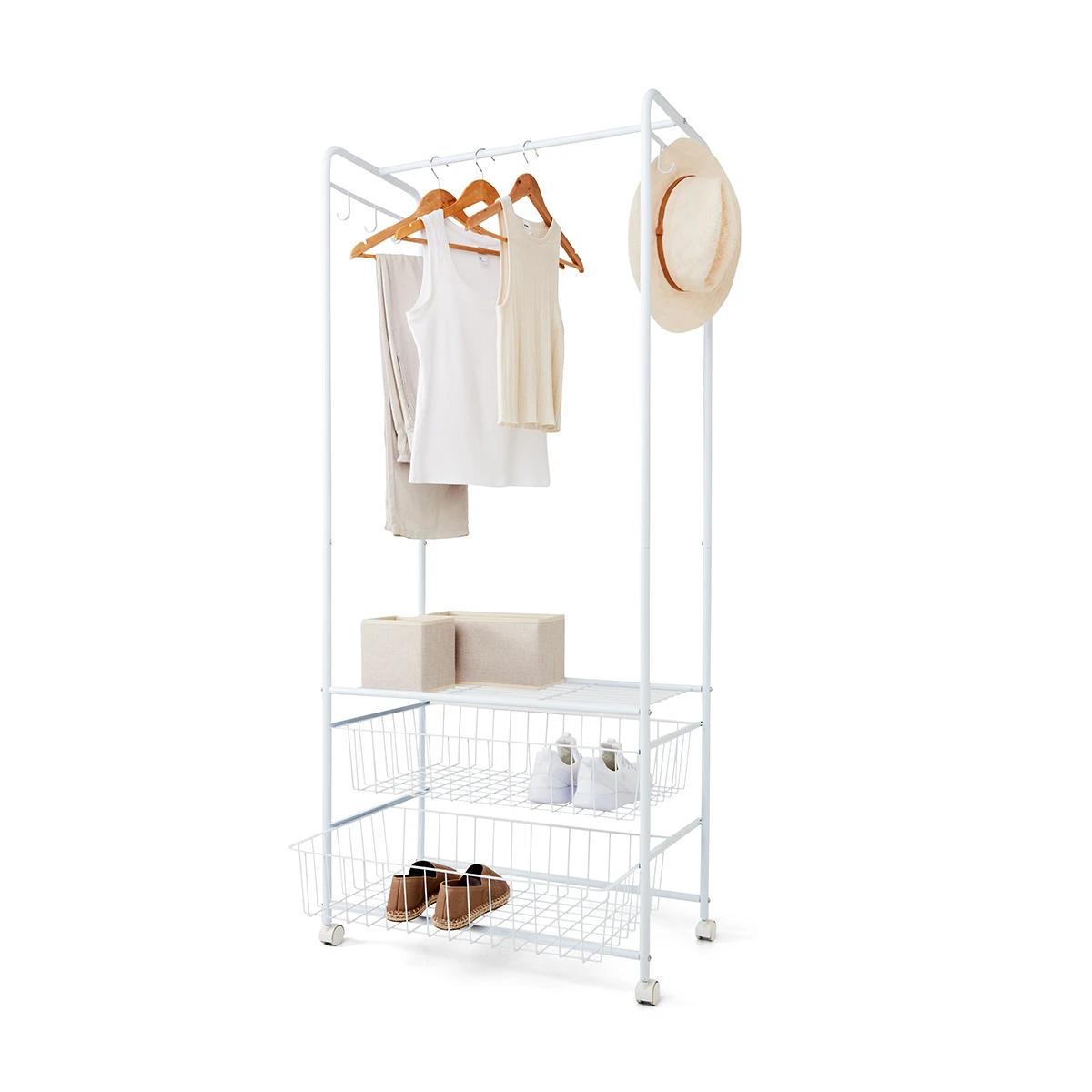 Kmart garment rack with 2 drawers sale