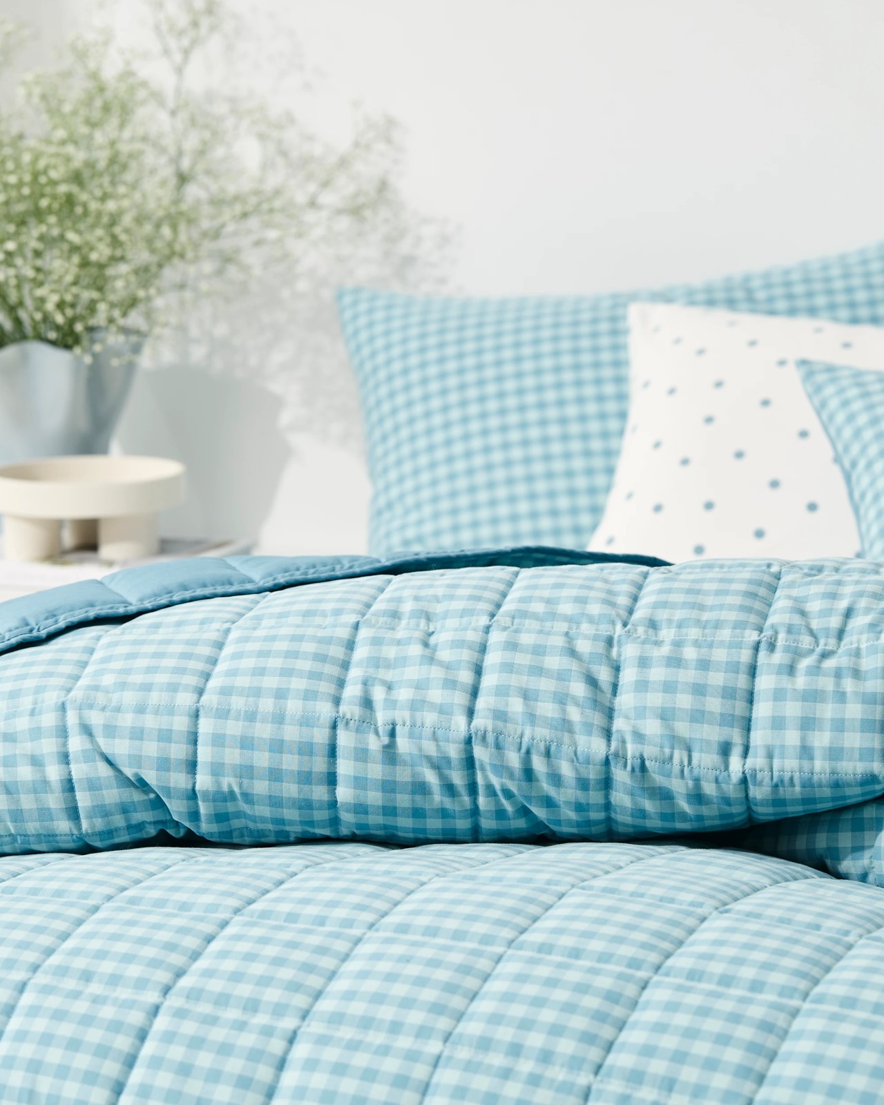 Hudson Gingham Cotton Coverlet 3 of 6