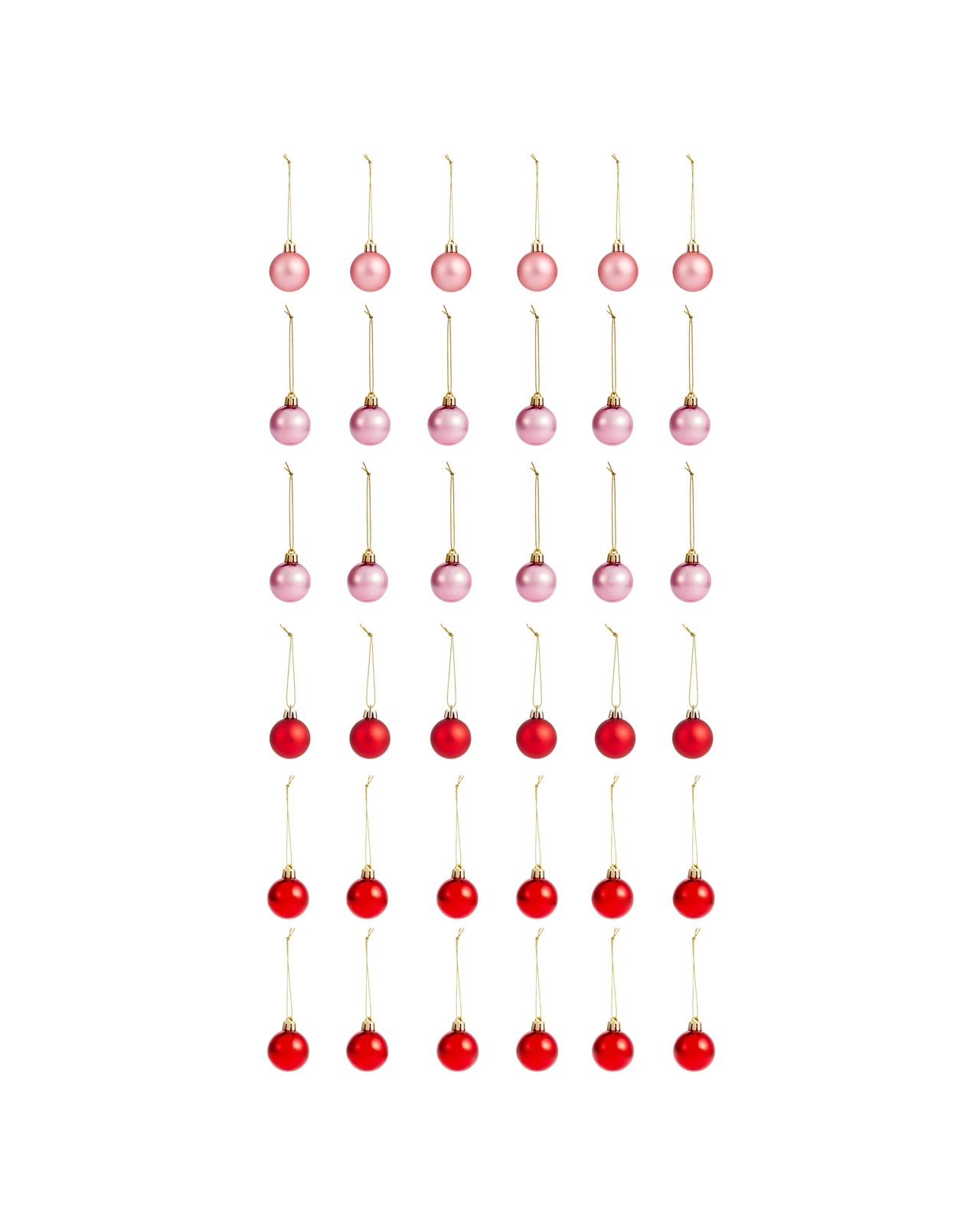 Anko 36 Pack 4cm Pink Candy Baubles 2 of 5