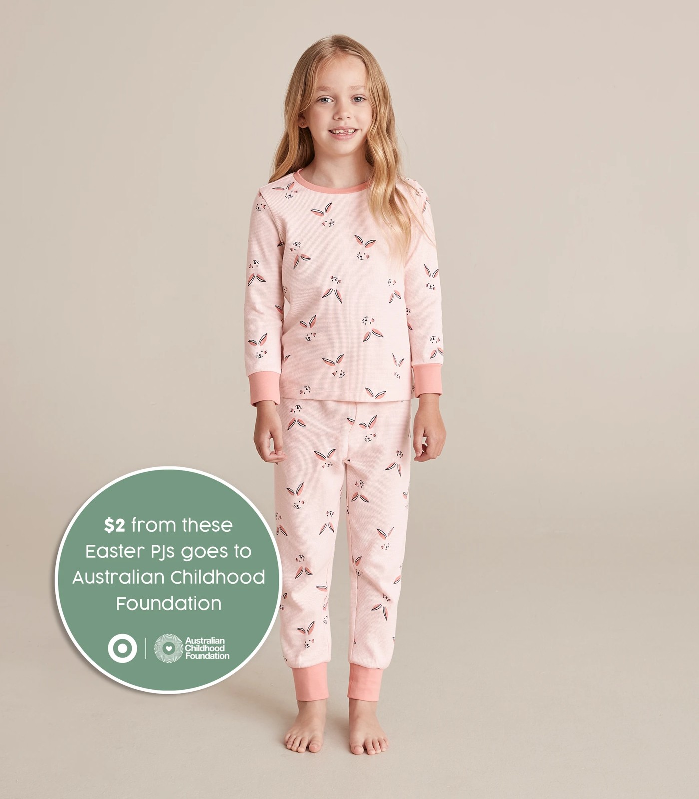 Kids Family Matching Easter Bunny Waffle PJ Set Target Australia