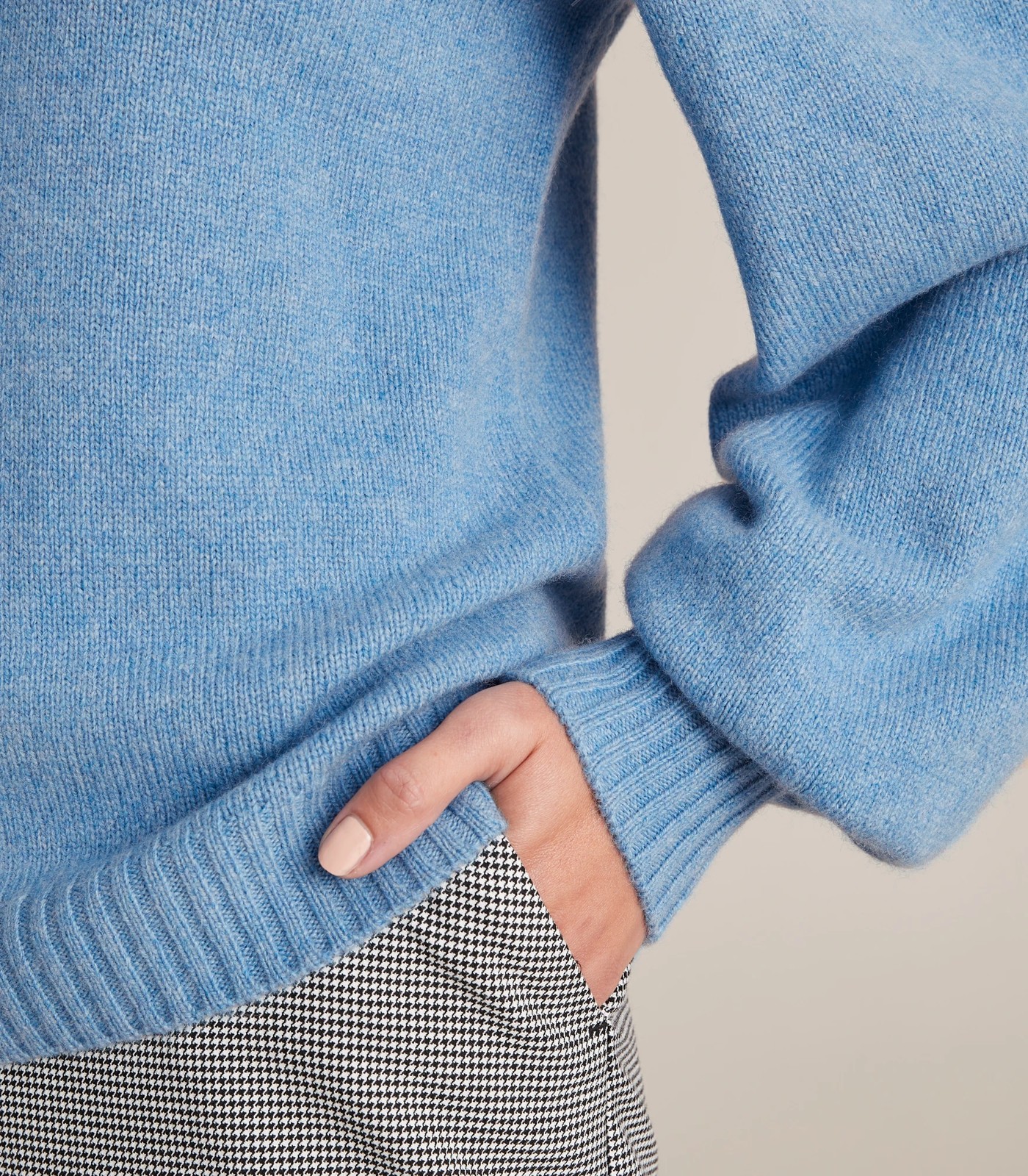 Preview Merino Wool Puff Sleeve Knit Jumper 2 of 6