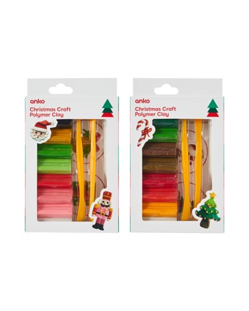 Anko Christmas Craft Polymer Clay Kit - Assorted