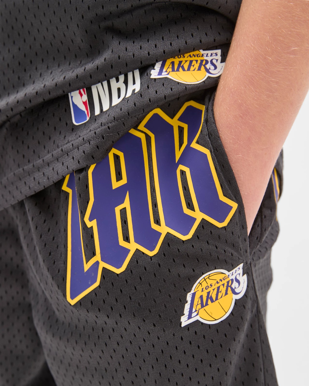 NBA Knee Length Mesh Shorts - Black 4 of 6