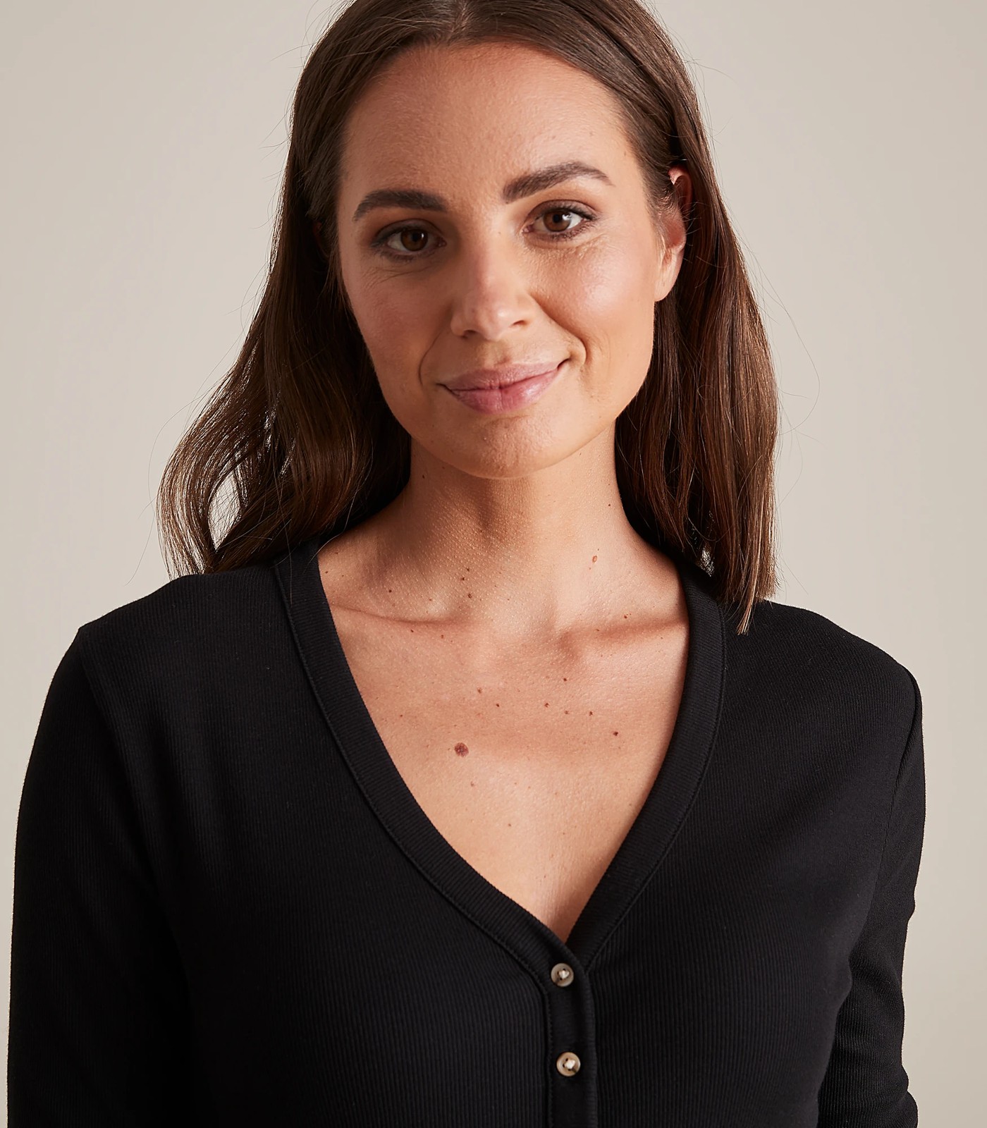 Organic Cotton Rib Henley Top Target Australia