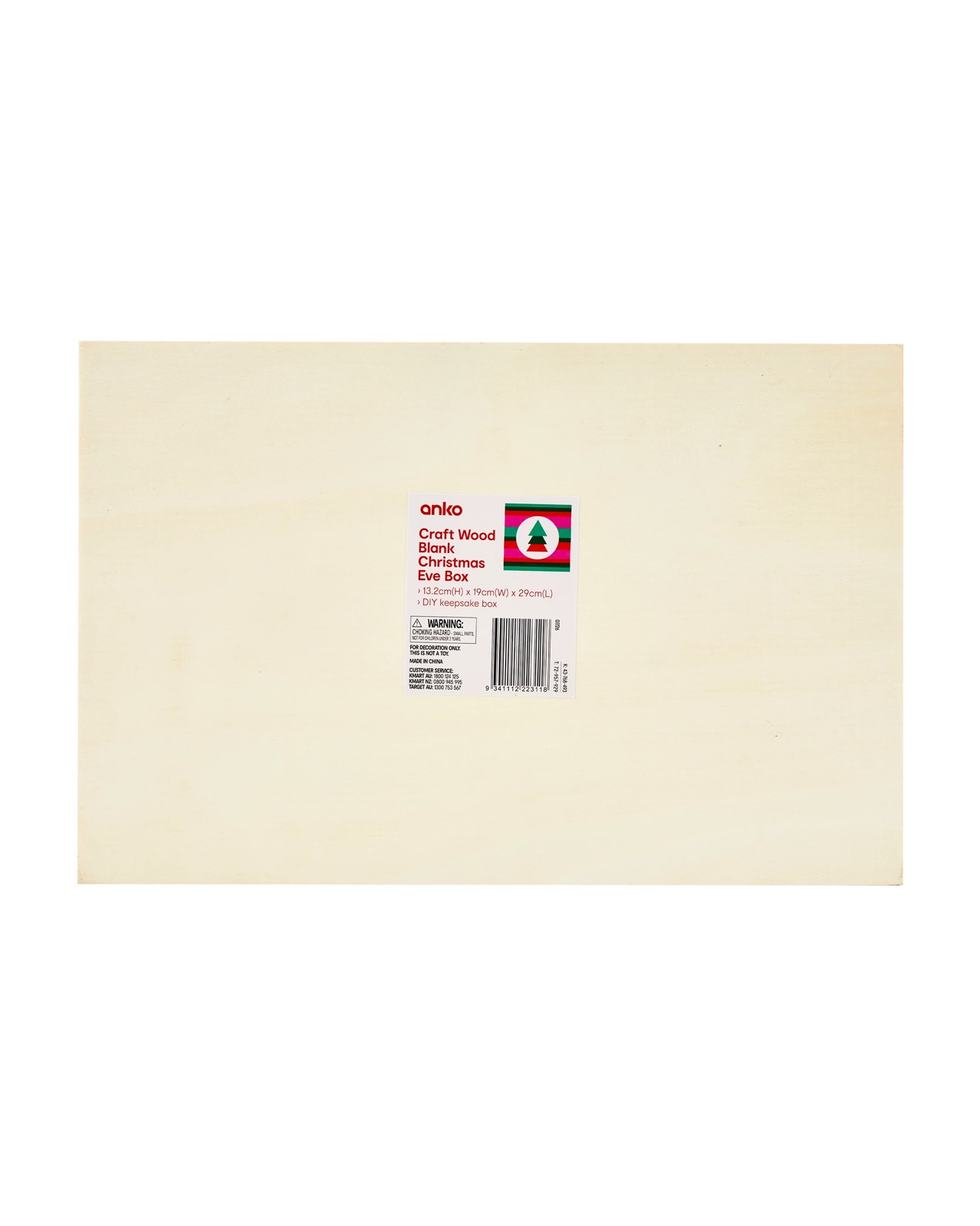 Anko Craft Wood Blank Christmas Eve Box 5 of 5