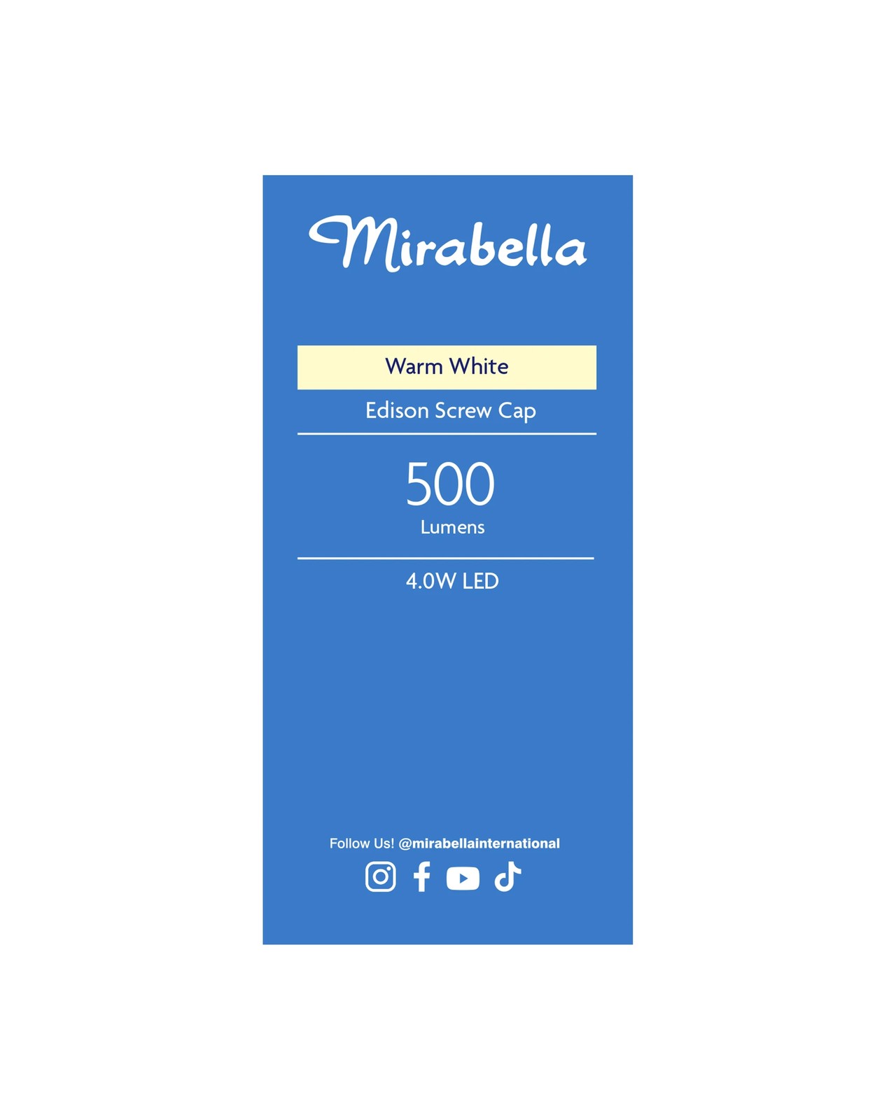 4W LED Filament Warm White GLS Globe - Mirabella 4 of 6