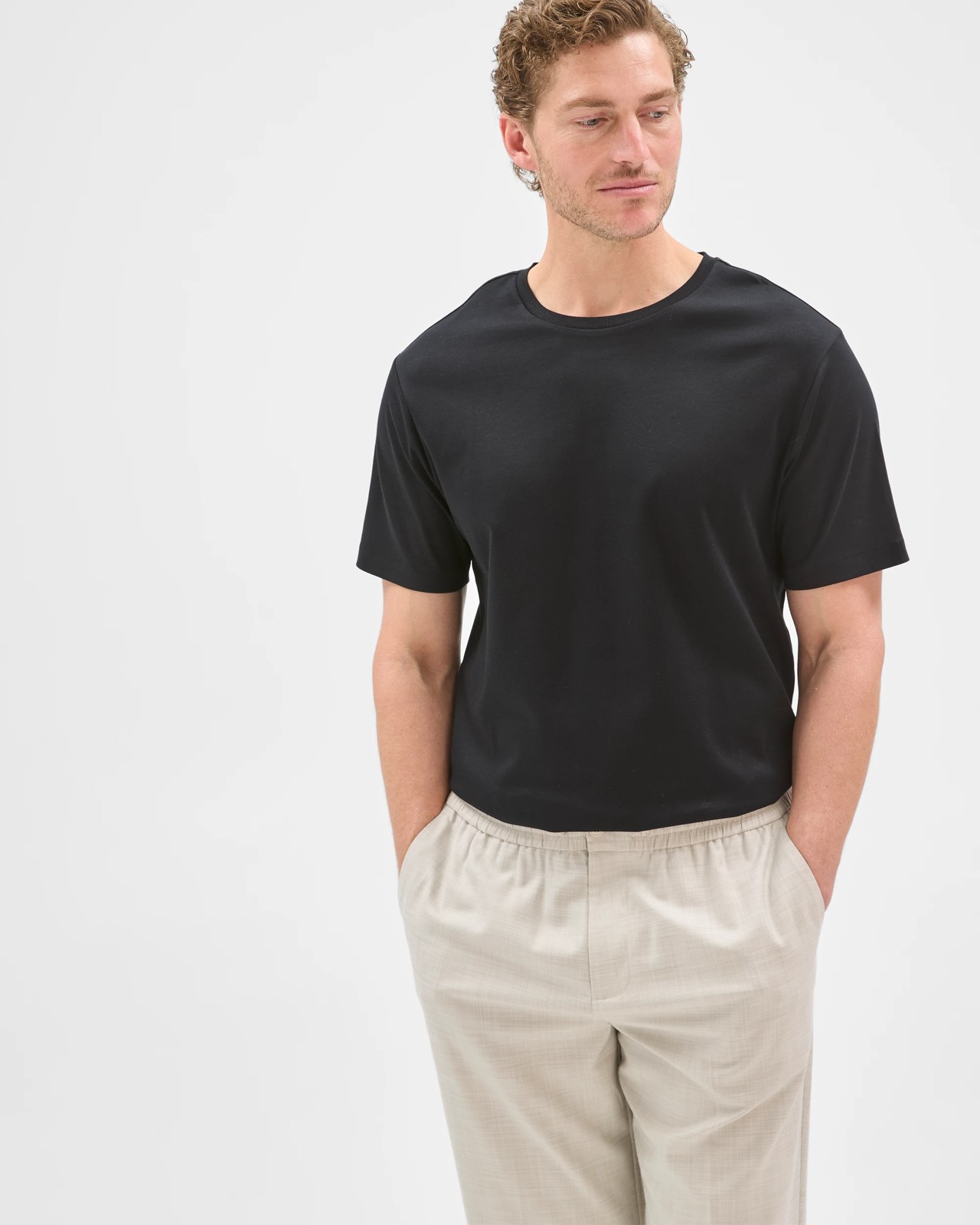 Preview Australian Cotton Interlock T-Shirt - Black 3 of 6