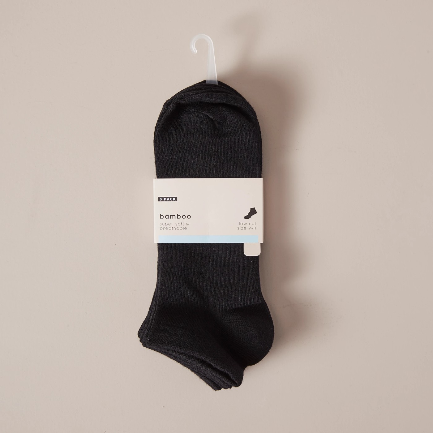 3 Pack Bamboo Low Cut Socks 3 of 3