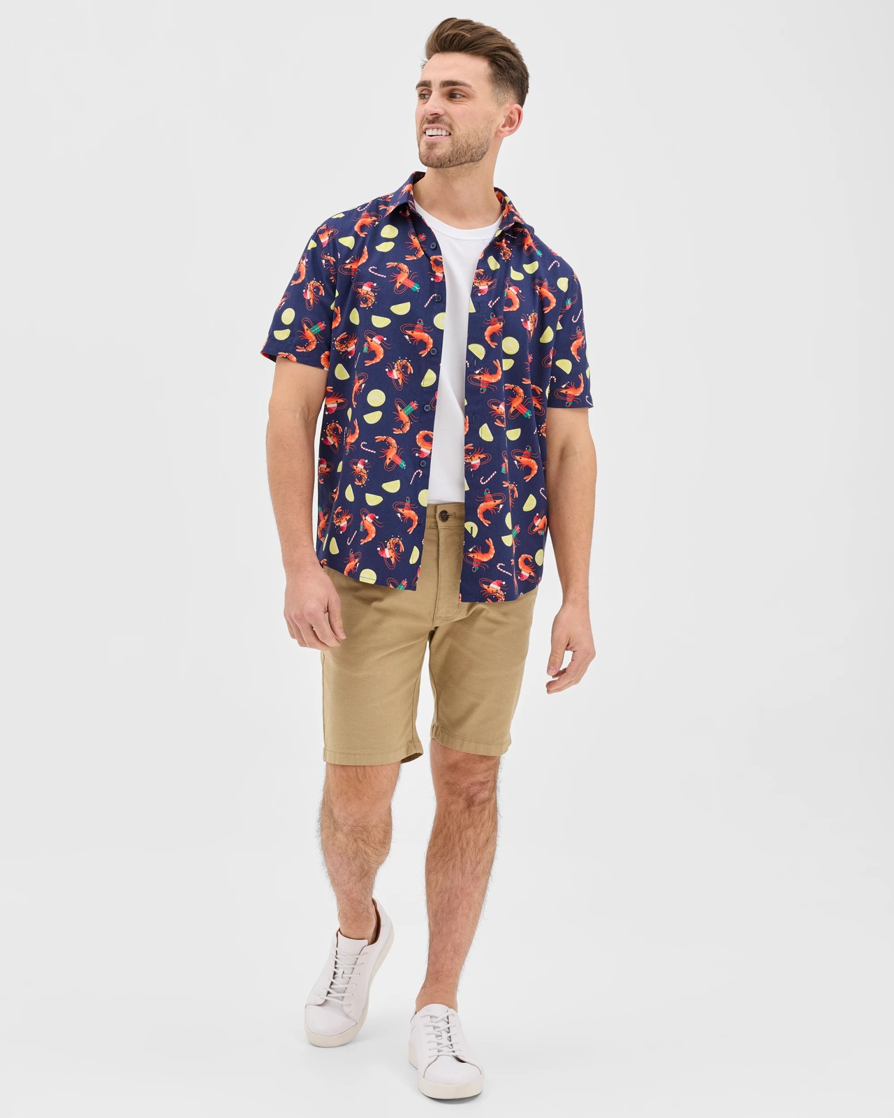 Christmas Shrimp All Over Print Shirt 2 of 5